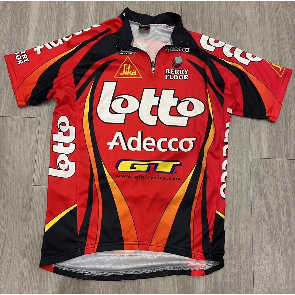Maillot cycliste LOTTO ADECCO 2000 vintage Giordana trikot shirt jersey SMALL